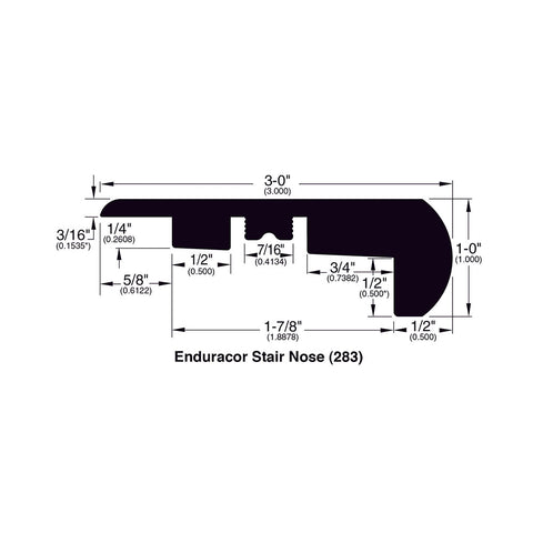 FloorLife Pioneer Trim Overlap Stairnose