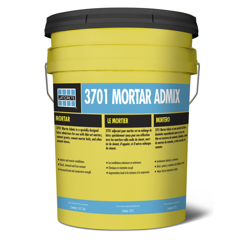 Laticrete 3701 Mortar Admix - 5 Gallon Full Pallet of 36