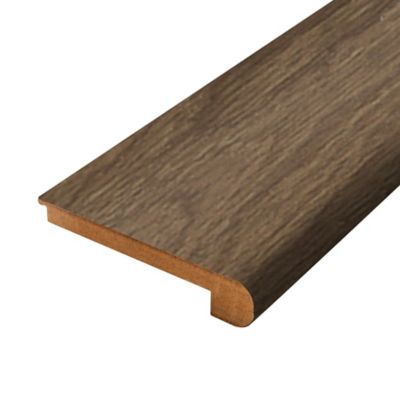 Mohawk PureTech Premier Woodland Resort Flush Stair Nose Aged Stone Oak trim piece