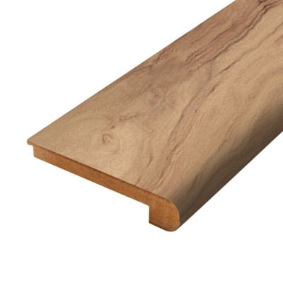 Mohawk Laminate RevWood Plus Lacy Highlands Flush Stair Nose Clove Hickory trim piece