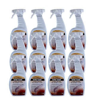 Case of 12 Mannington Ultra Clean wood and laminate floor cleaner spray bottles, bulk pack for flooring retailers