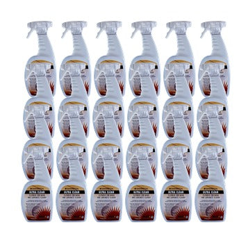 Case of 24 Mannington Ultra Clean wood and laminate floor cleaner spray bottles, bulk pack