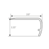 Paramount Rigid Core Trim Overlap Stair Nose