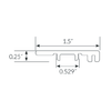 Paramount Rigid Core Trim End Cap