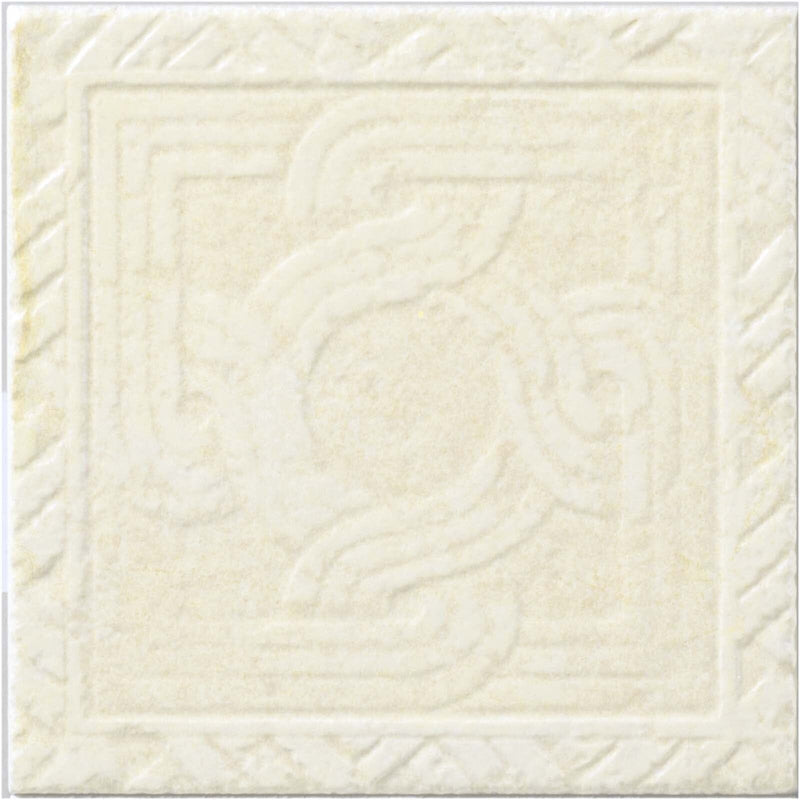 Virginia Pietra Di Ostuni 8x8 Trame Decorative Tile Avorio