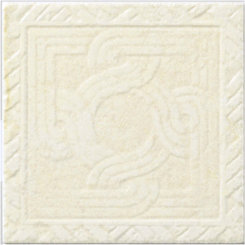 Tile Collection Pietra Di Ostuni 8x8 Trame Decorative Tile Avorio Swatch