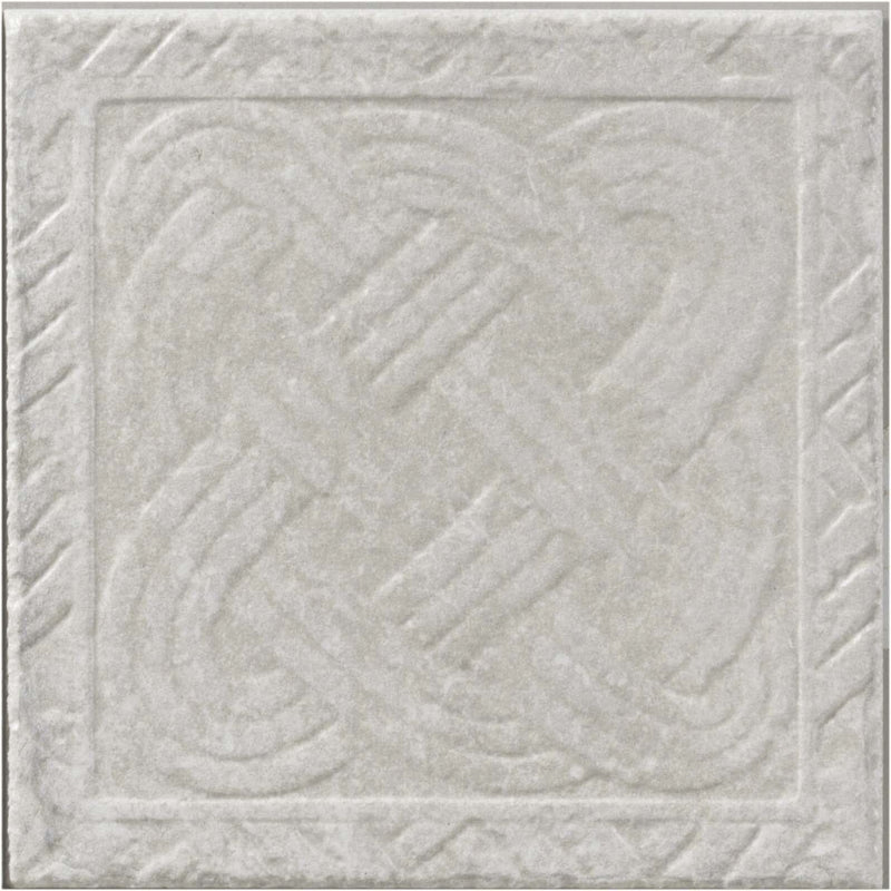 Virginia Pietra Di Ostuni 8x8 Trame Decorative Tile Grigio