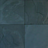 Slate Tile Collection Premium Black 16"x16" Swatch