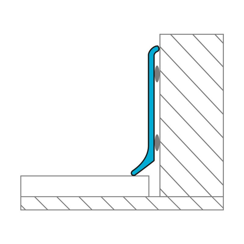 Laticrete Skirting Profiles Aluminum Brushed Ss Look