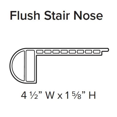 Stanton Natural Beauty Series Max 7 WPC Trim Flush Stair Nose