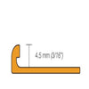 SCHLUTER JOLLY-P EDGE TRIM PVC