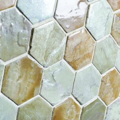 Realstone Systems Erin Adams Tempered Sea Salt Blend Glazed Hex 12"x12"