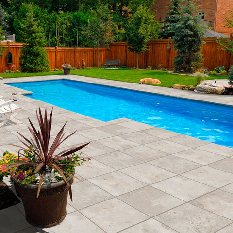 Shaw Tile Basanite Legacy 16x16 Slip Resistant Ivory Scene