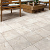 Shaw Tile Basanite Legacy 16x16 Slip Resistant Walnut Room Scene