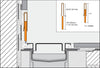 Schluter Shower Profile R 1-5/16" - 1-25/32" L=4' 7"