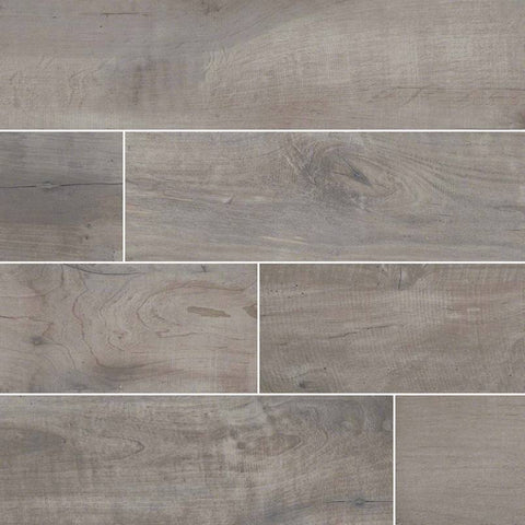 Country River Porcelain Collection Stone - 8"x48" Plank Swatch