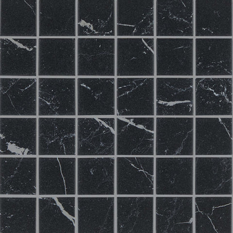 Daltile Panoramic Duet Mosaic Straight Joint 2x2 Anthracite Swatch