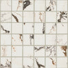 Daltile Panoramic Duet Mosaic Straight Joint 2x2 Calacatta Aries Swatch