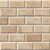 Travertine Tile Collection Tuscany Ivory Subway 2"x4" Swatch