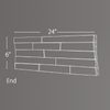 Realstone Systems Ledgestone Berkshire Buff Splitface End 6"x24"