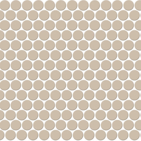 Daltile Keystones Mosaic Penny Rounds Urban Putty