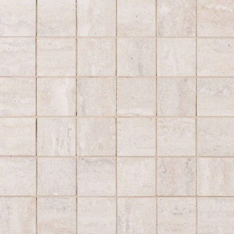 Veneto Porcelain Tile Collection White - 2"x2" Mosaic Swatch