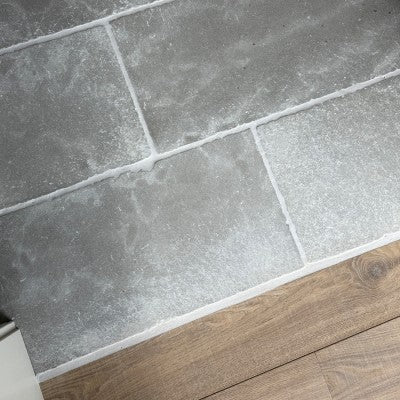 W.D.C. Daltile Limestone Rectangle 12x24 Tumbled Touques Gris