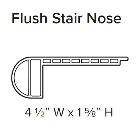 Stanton Natural Beauty Series Summit 7 WPC Trim Flush Stair Nose