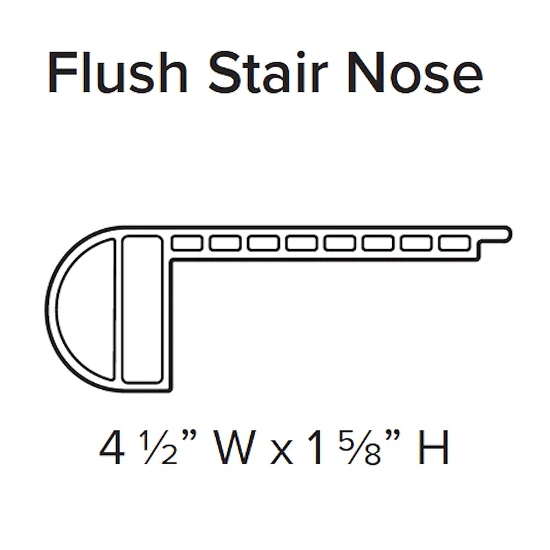 Stanton Natural Beauty Series Summit 7 WPC Trim Flush Stair Nose