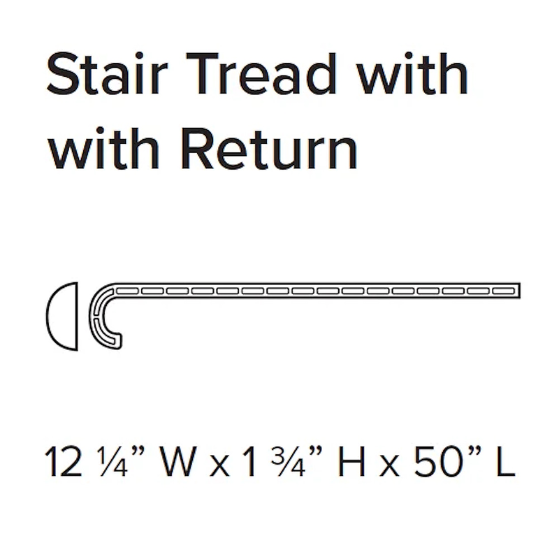 Stanton Natural Beauty Series Max 9XL WPC Trim Stair Tread