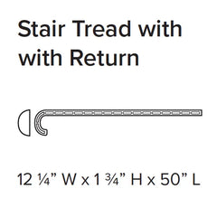 Stanton Natural Beauty Series 10 Decorative WPC Trim Stair Tread