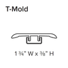 Stanton Natural Beauty Series Summit 5 WPC Trim T-Mold