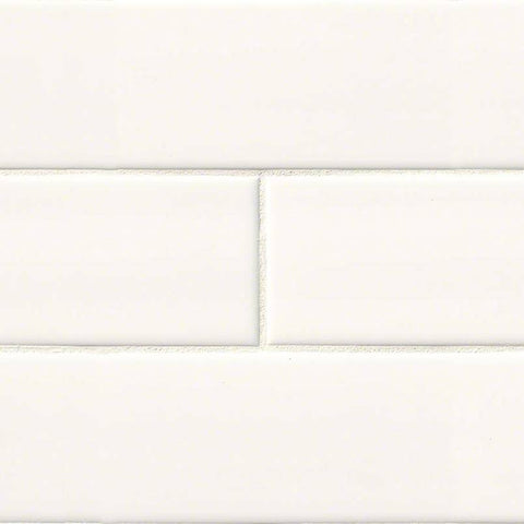 Domino Ceramic Tile Collection White Subway Tile - 4"x16" 