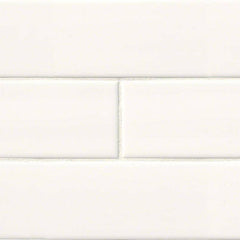 Domino Ceramic Tile Collection White Subway Tile - 4"x16" 