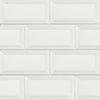 Domino Ceramic Tile Collection White Glossy Beveled - 3"x6" 