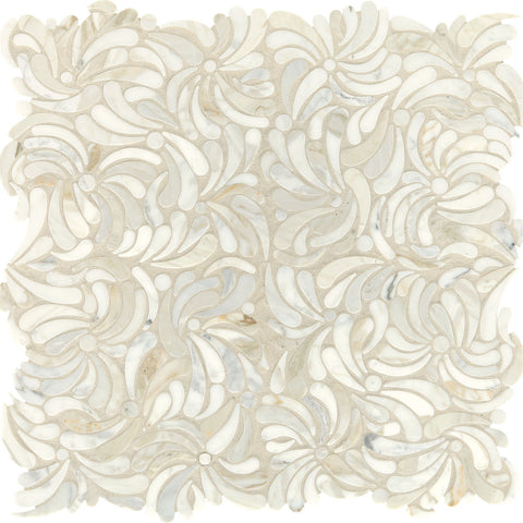 Daltile Lavaliere Mosaic Windblown Calacatta Gold