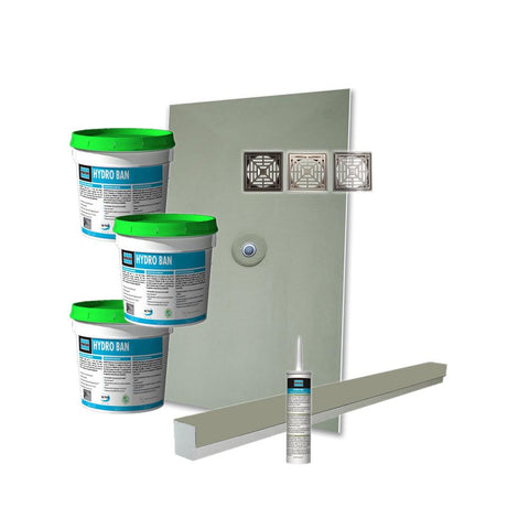 Laticrete Hydro Ban Pre-Sloped Shower Kit - 48" x 60" Center Drain PVC - FloorLife