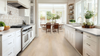 MSI Everlife Engineered Waterproof Hardwood Woodhills Aaron Blonde Oak Room Scene