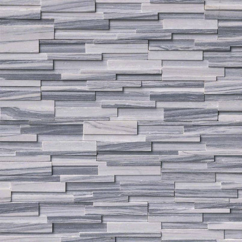 MSI Ledgestone Veneer - Alaska Gray 3D Panel - Honed Swatch