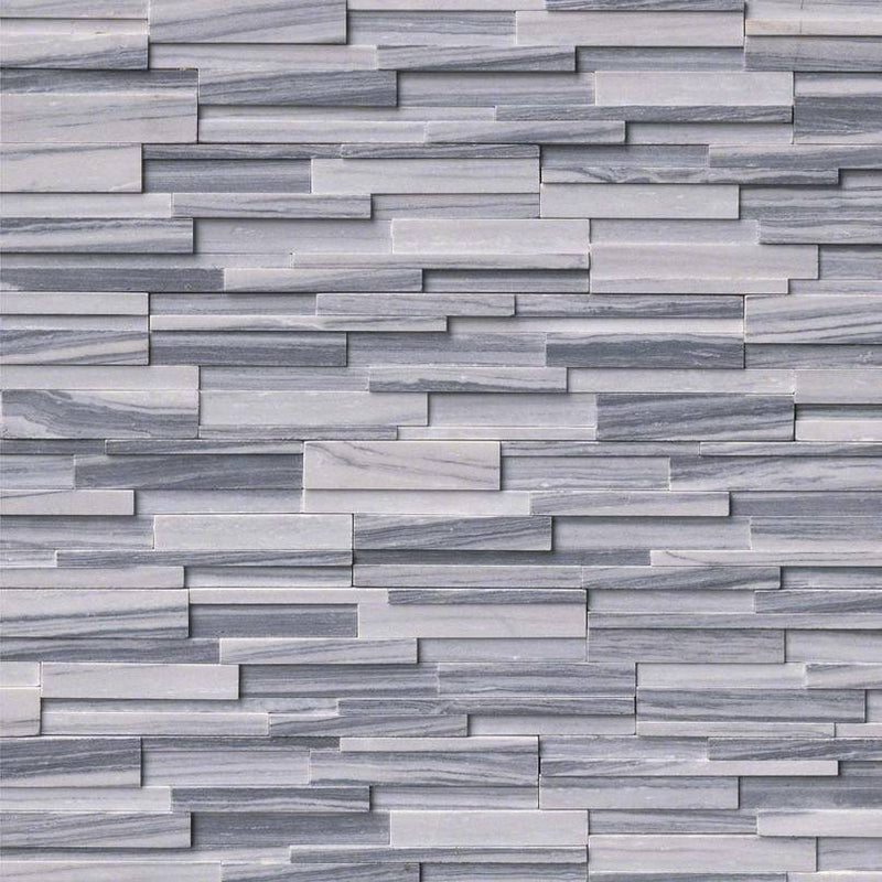 MSI Ledgestone Veneer - Alaska Gray 3D Panel - Honed