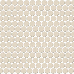 Daltile Keystones Mosaic Penny Rounds Almond