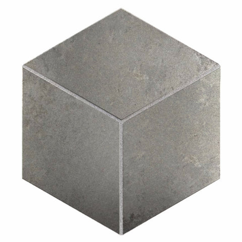 Daltile Emergent Mosaic 3D Cube 12x12 Aluminum