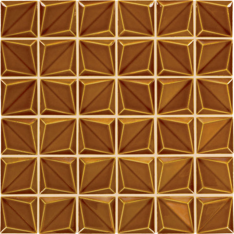 Daltile Artefino Vintage Mosaic Floret Amber