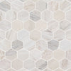 Angora 2" Hexagon Mosaic - Polished Swatch
