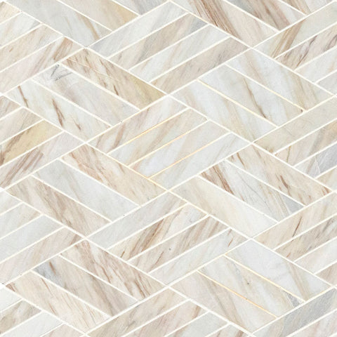 MSI Angora 2" Hexagon Mosaic - Polished Swatch