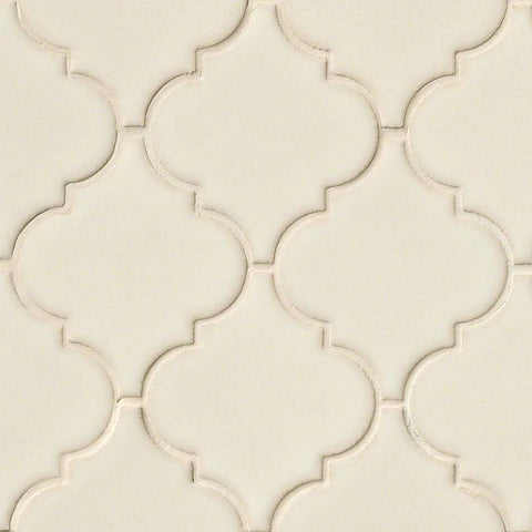 MSI Highland Park Antique White Arabesque Swatch