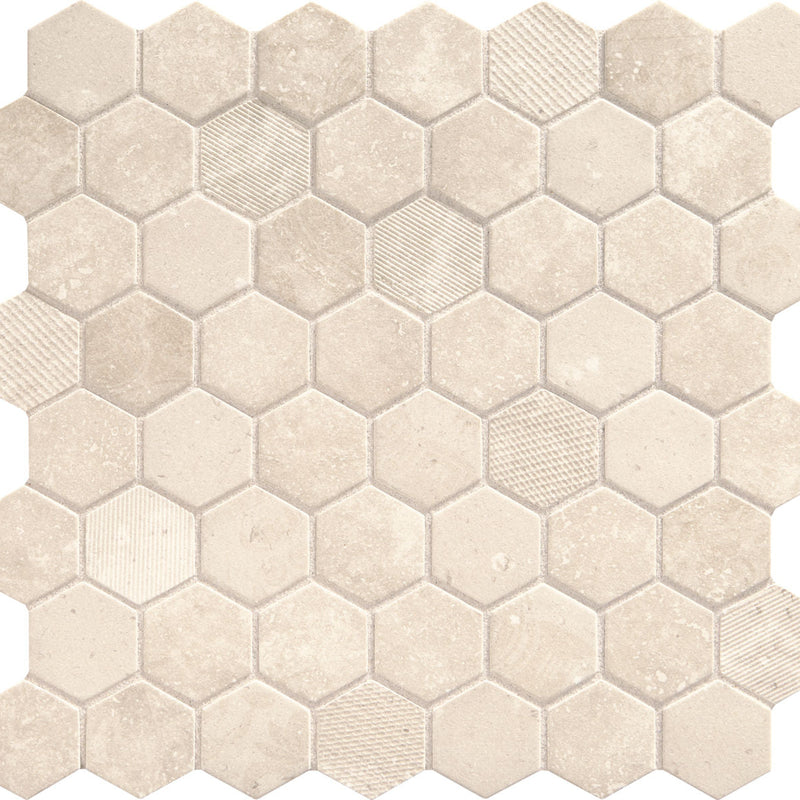 Daltile Vintage Hex Mosaic Hexagon