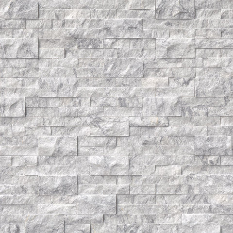 MSI Ledgestone Veneer - Arabescato Carrara Panel - Splitface Swatch