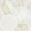 MSI Arabescato Venato White 8" Hexagon - Honed Swatch