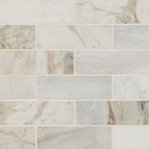 MSI Arabescato Venato White - 2"x6" Swatch